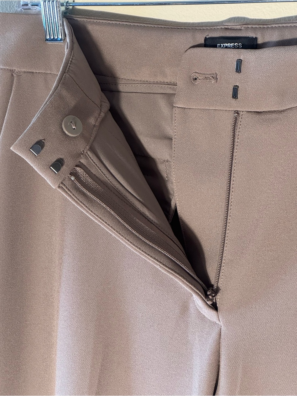 Express Women's Editor Bootcut Dress Pants - Taupe - Picture 5 of 9